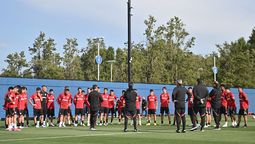 River ya se entrena en Estados Unidos.