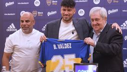 Bruno Valdez fue presentado como el nuevo refuerzo de Boca.