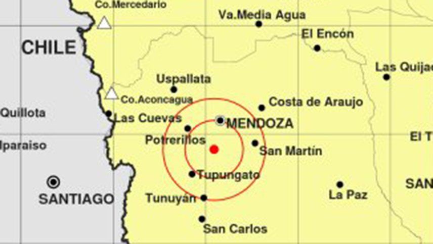 Tembló en Mendoza, el epicentro fue en Luján