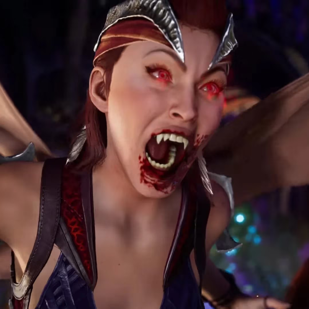 Megan Fox como Nitara en Mortal Kombat. Megan Fox como Nitara en Mortal Kombat.