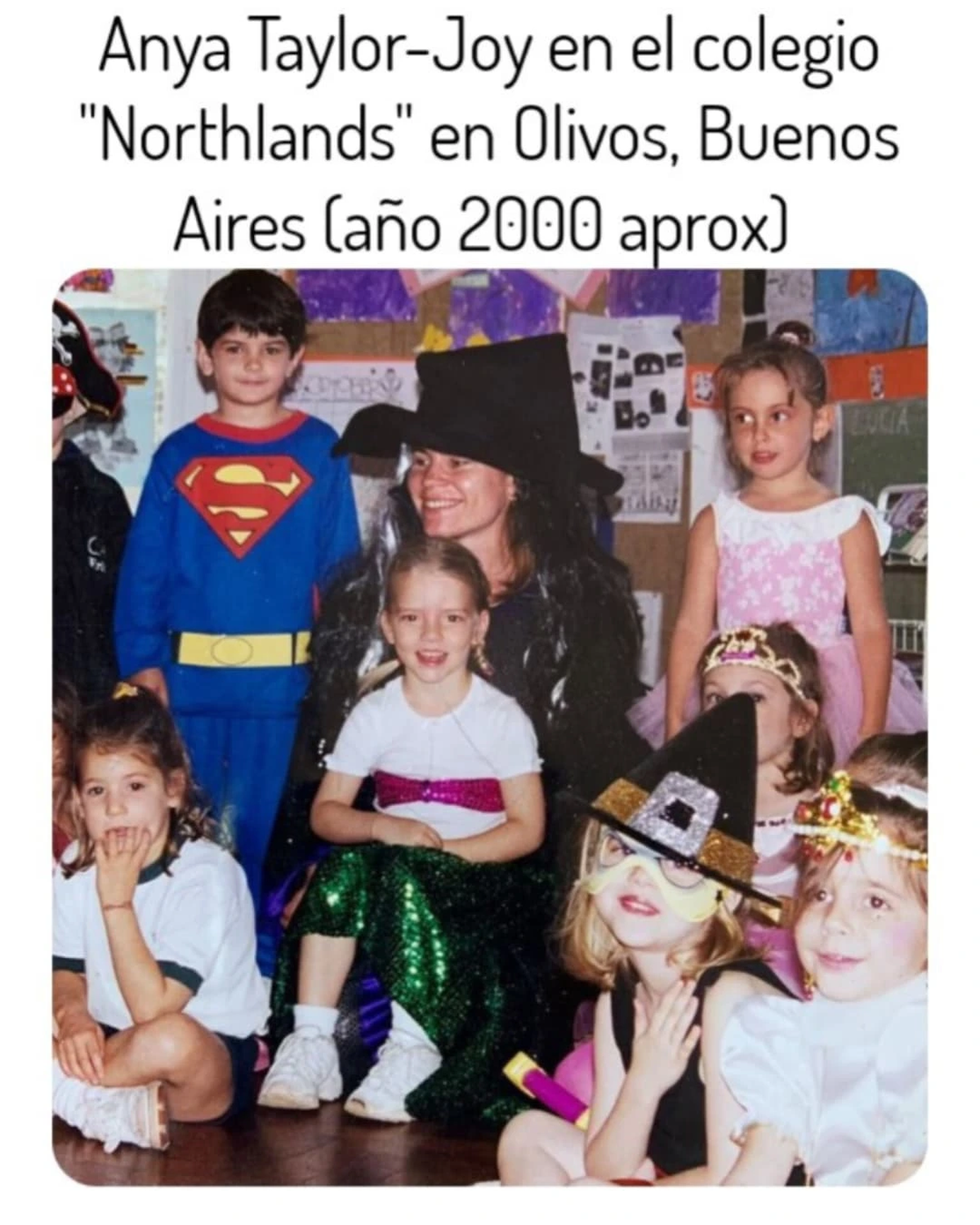 Anya Taylor-Joys en el colegio Northlands. Anya Taylor-Joys en el colegio Northlands.