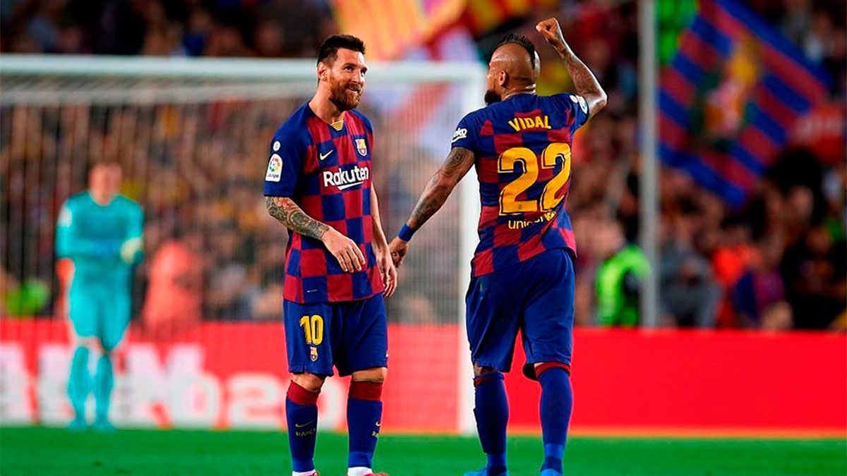 Messi y un tierno mensaje para despedir a Arturo Vidal