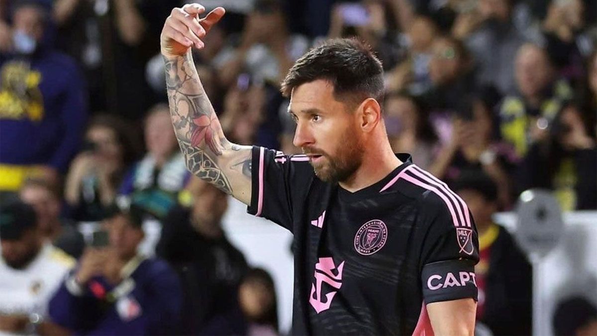 Messi volvi&oacute; a la titularidad en Inter Miami.