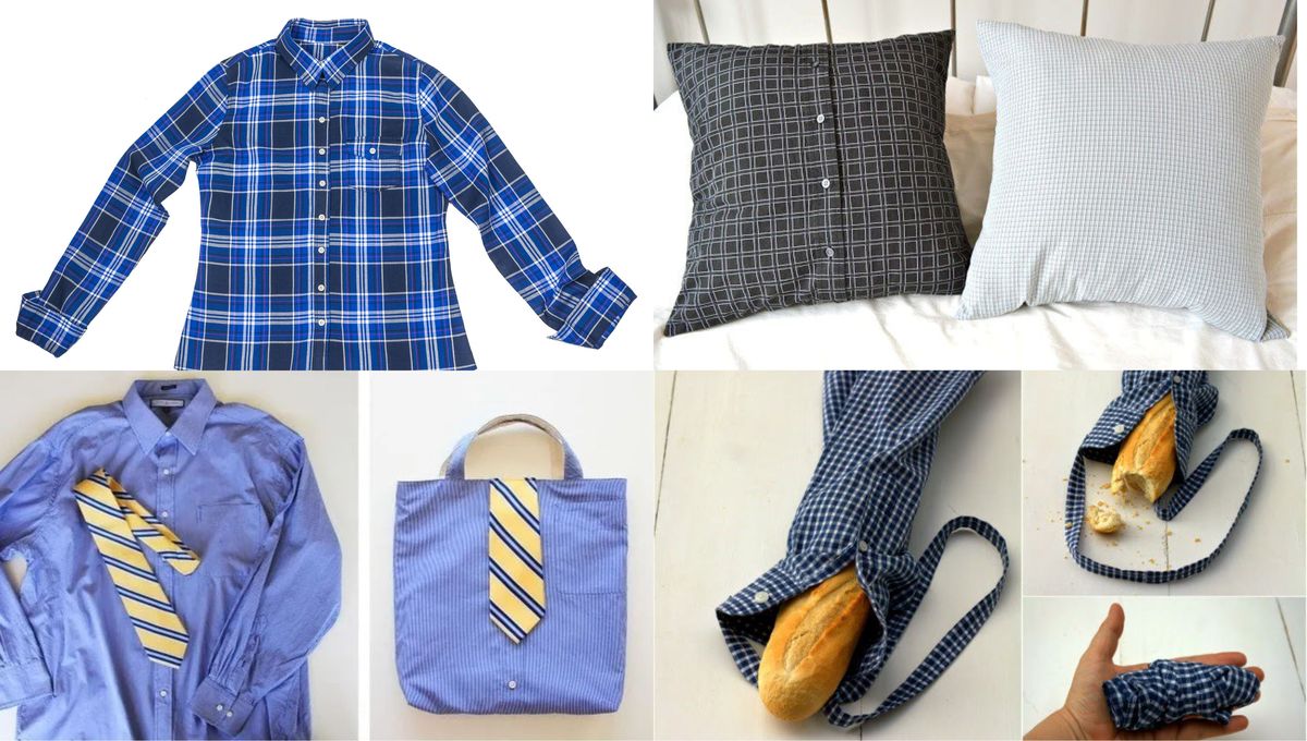 Con un par de camisas viejas puedes crear todo tipo de accesorios. Con un par de camisas viejas puedes crear todo tipo de accesorios. 