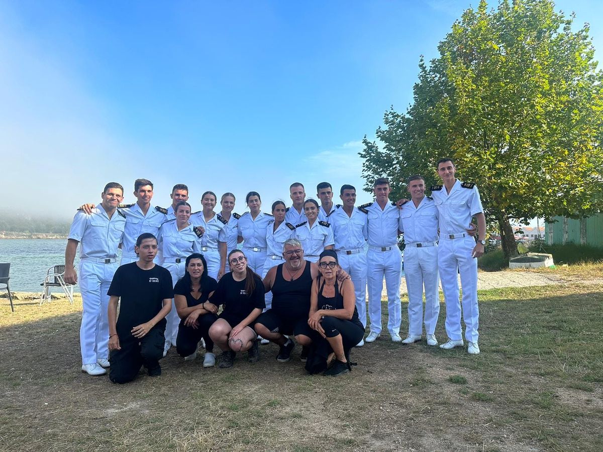 Leonor de Borbón y sus compañeros. Leonor de Borbón y sus compañeros.