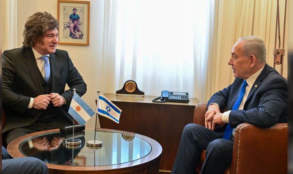 Reunidos en Israel: Javier Milei y Benjamin Netanyahu.