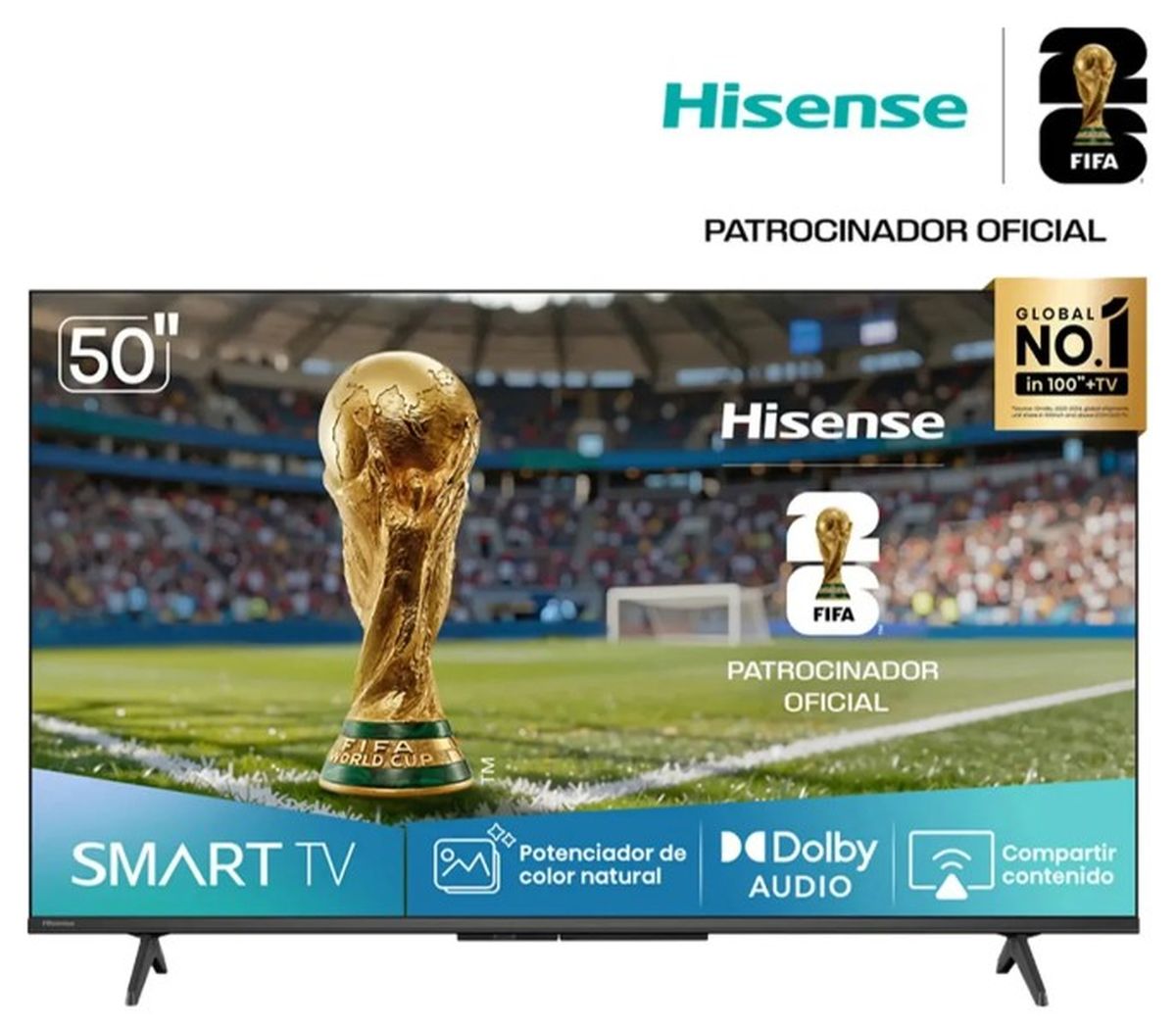 Vas a creer que est&aacute;s en la cancha gracias a las cualidades de este televisor.