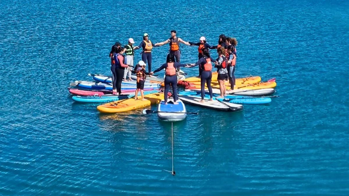 Una de las actividades para realizar en el lago de Potrerillos. Una de las actividades para realizar en el lago de Potrerillos.