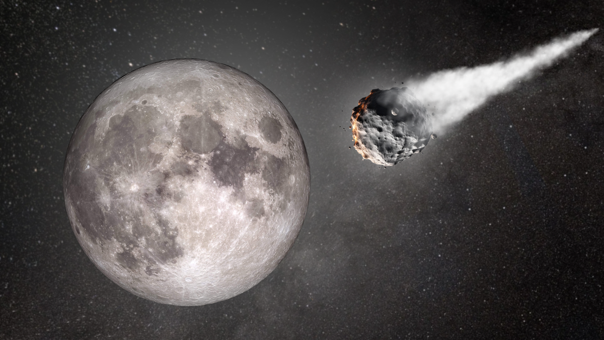 El asteroide podría chocar contra la Luna.