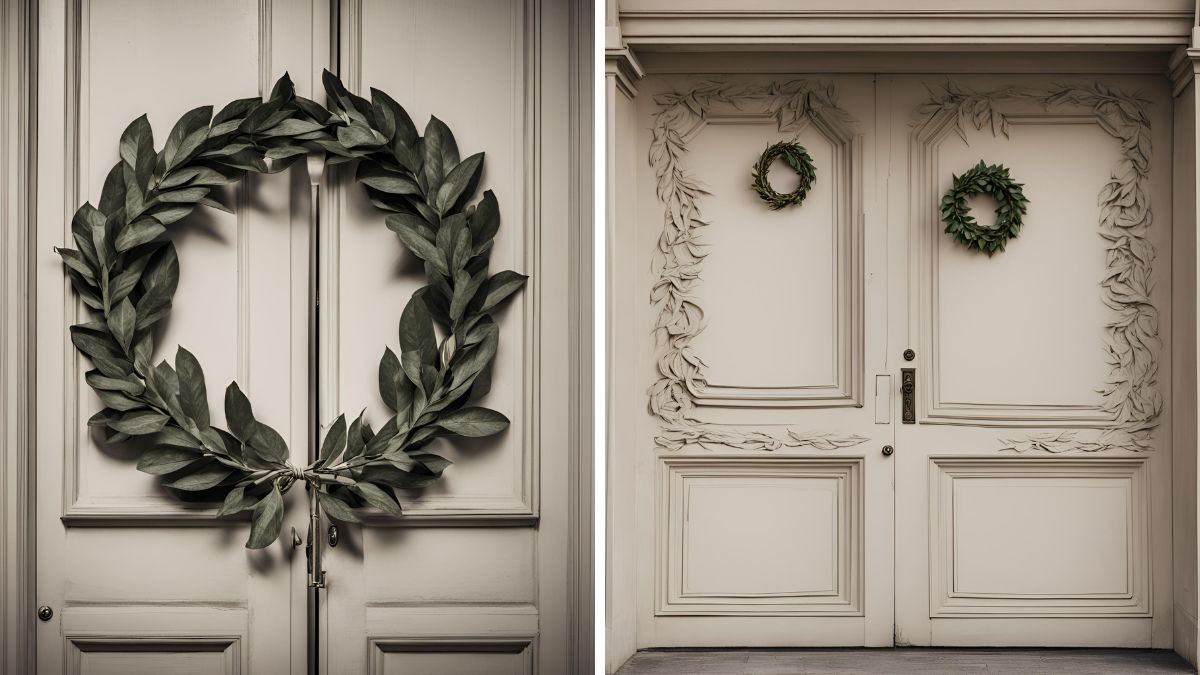 Qué significado tiene colgar una corona de laurel detrás de la puerta