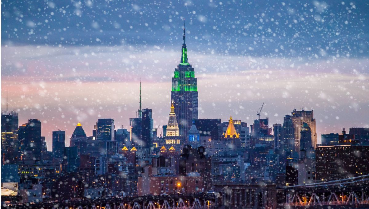 Por ahora, no se cree que la ciudad de Nueva York vaya a recibir nevadas. Por ahora, no se cree que la ciudad de Nueva York vaya a recibir nevadas.