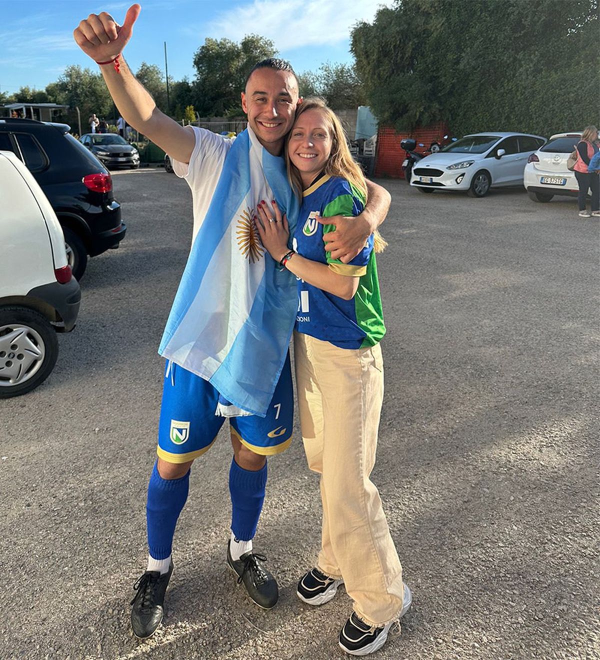Mauro Ruggeri está con su novia, Valentina. Mauro Ruggeri está con su novia, Valentina.