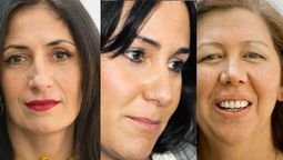 De izquierda a derecha: Miriam Lourdes Fernández, Claudia Domínguez Castro y Celina Rebeca Manrique Terrera. Las tres son mendocinas y forman parte de los 140 nietos recuperados.