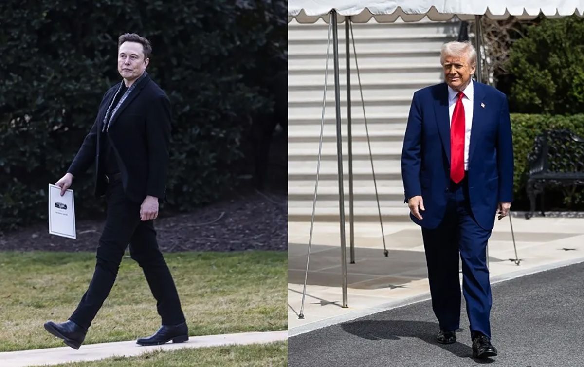 El magnate Elon Musk y el presidente de Estados Unidos