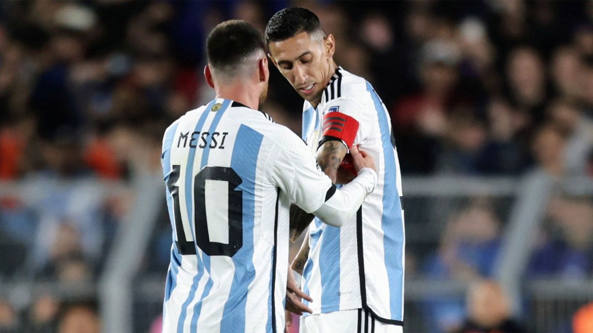 Lionel Messi y Ángel Di María, figuras de Argentina.