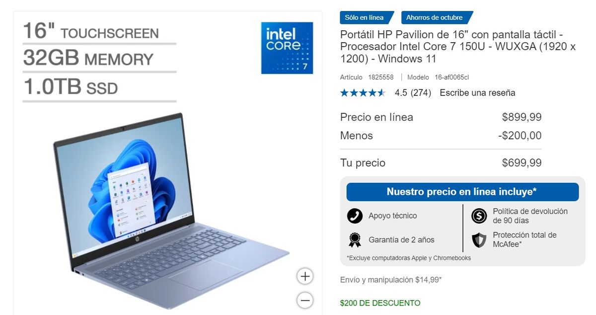 Este descuento estará disponible durante todo el mes de octubre. Este descuento estará disponible durante todo el mes de octubre.