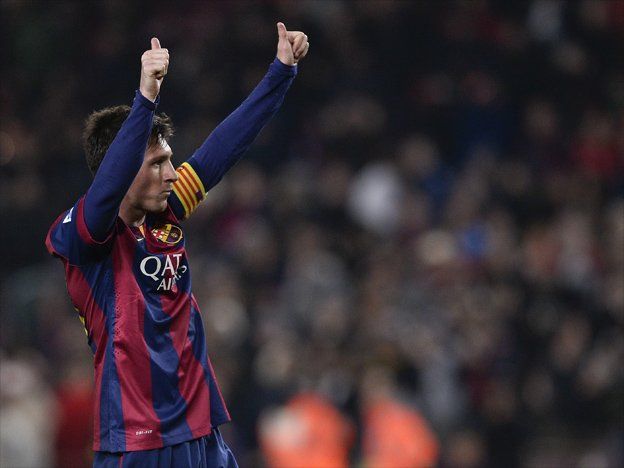 Messi, por detrás de Ronaldo y Neymar