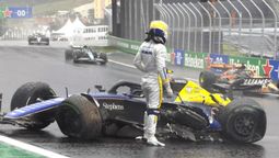 Así quedó el Williams de Colapinto.