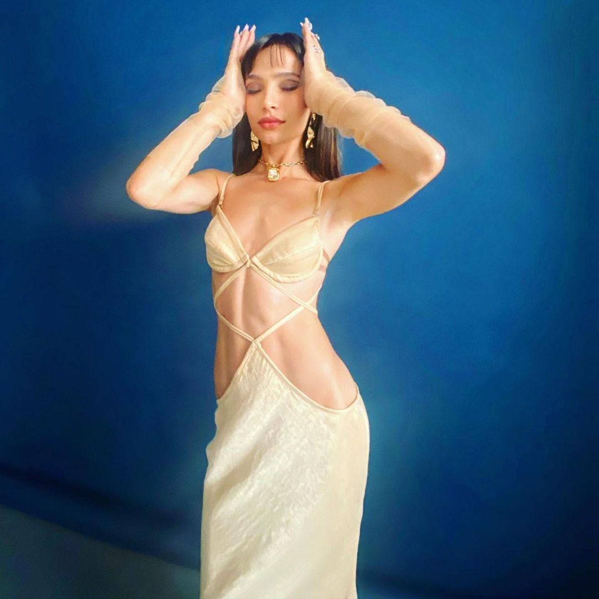 Siempre linda sexy. Brenda Asnicar y un vestido que le queda pintado.