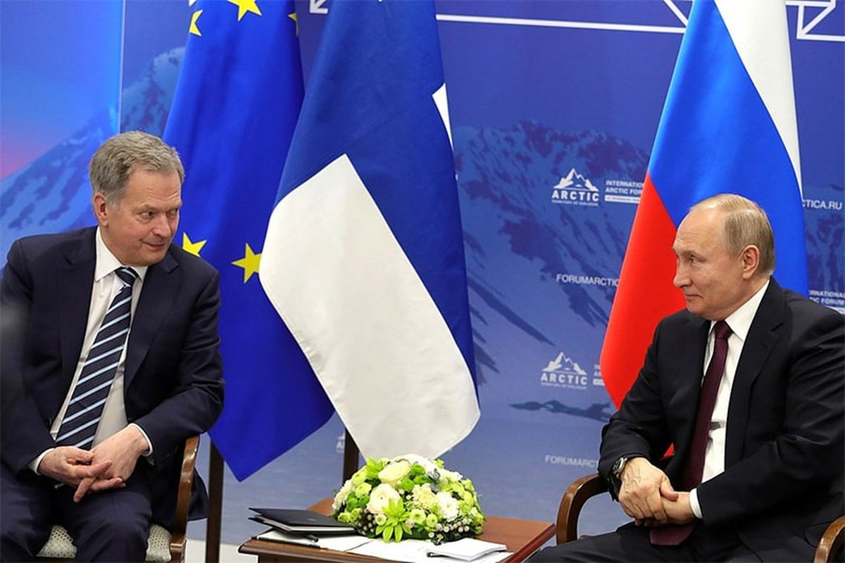 El presidente de Finlandia, Sauli Niinisto y su par de Rusia Vladimir Putin en un encuentro anterior a la invasión a Ucrania.