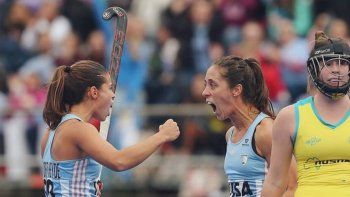 Las Leonas, con D'Elía y Jardel, le ganaron por penales a Australia