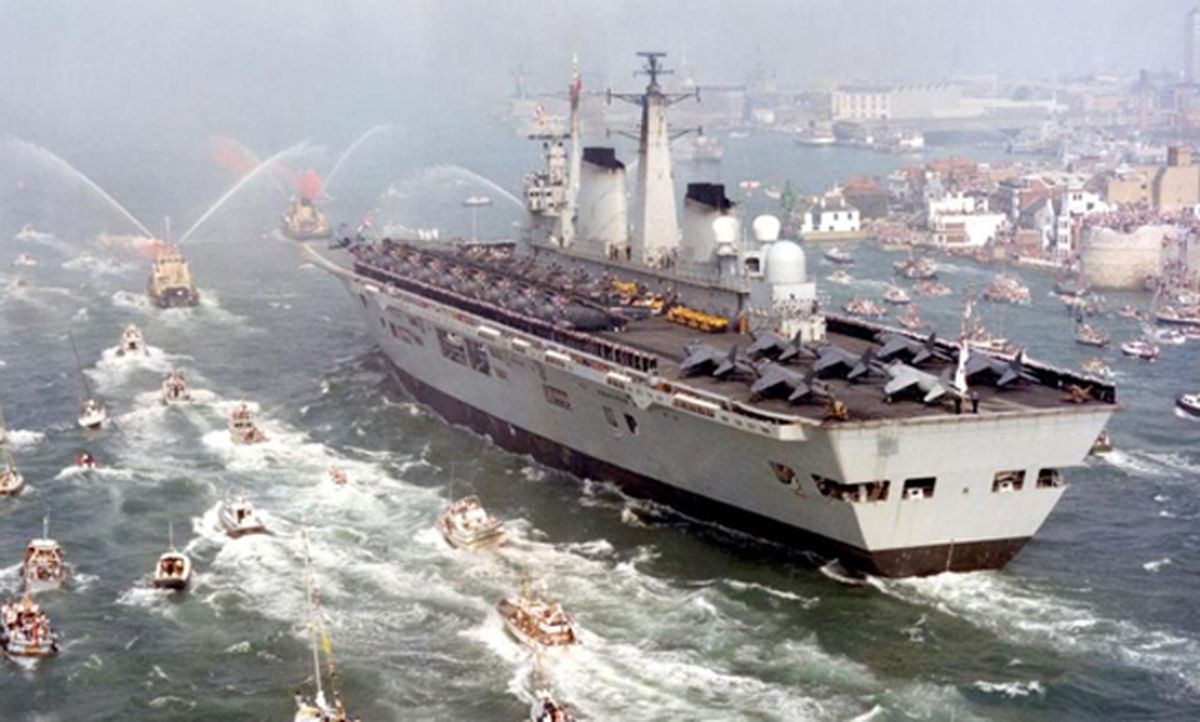 El HMS Invencible llevaba 12 armas nucleares de las 31 que tenían los británicos. El HMS Invencible llevaba 12 armas nucleares de las 31 que tenían los británicos.