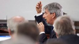 Walter Bento en una de sus tantas declaraciones durante el megajuicio. Walter Bento en una de sus tantas declaraciones durante el megajuicio.
