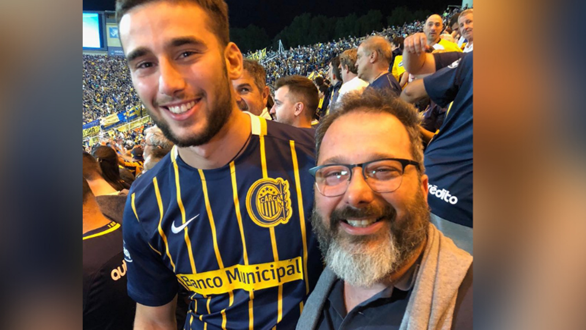 Gerardo Rozín estuvo en el Malvinas para ver a su querido Rosario Central Campeón.
