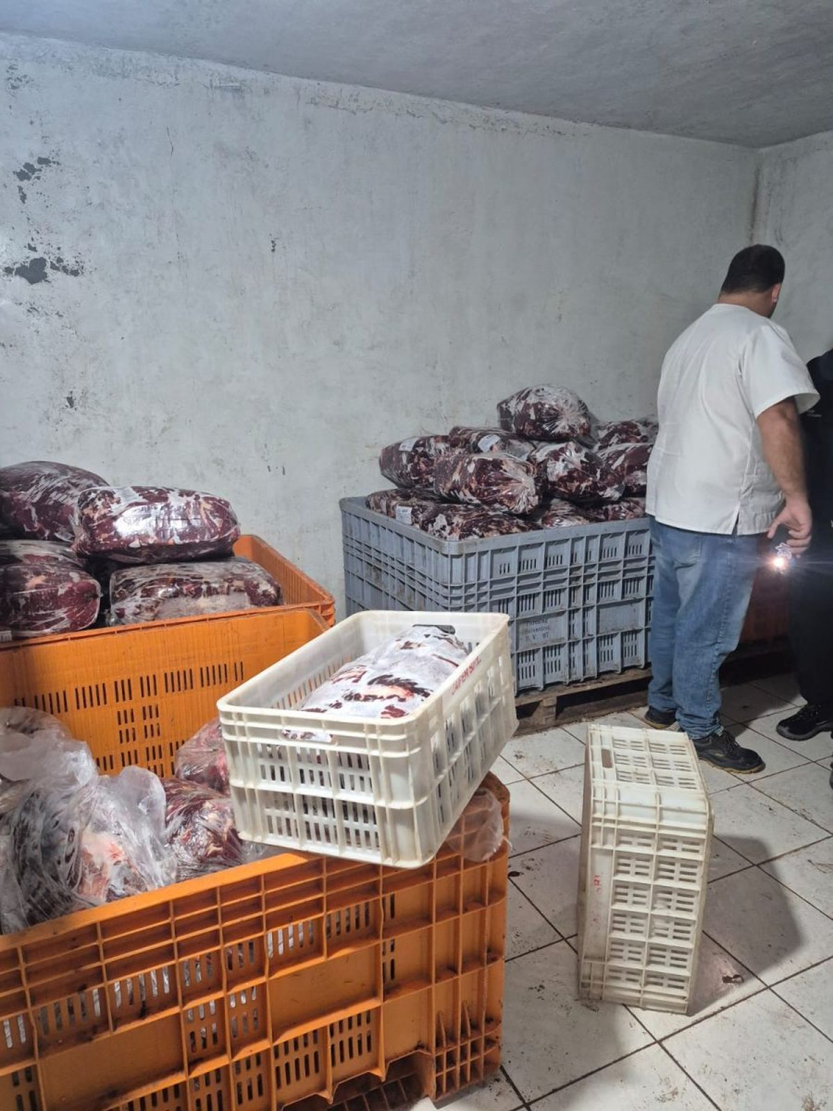 Según el informe oficial, la carne incautada había perdido la cadena de frío y consumirla era peligroso para la salud.