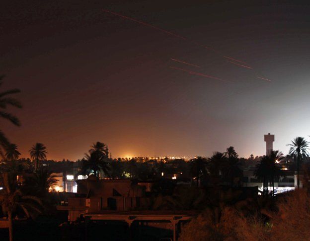Destruyeron la residencia de Gaddafi