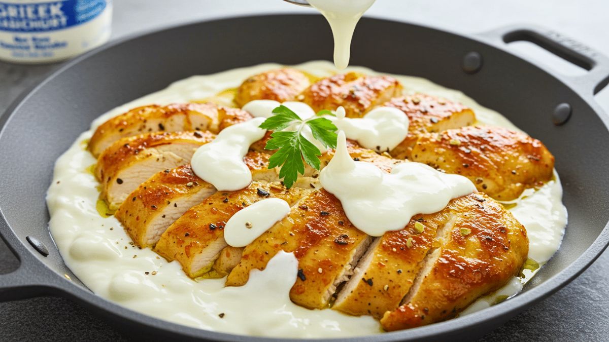 Cómo hacer Pollo al horno con yogur griego: la receta riquísima con una salsa cremosa y especiada