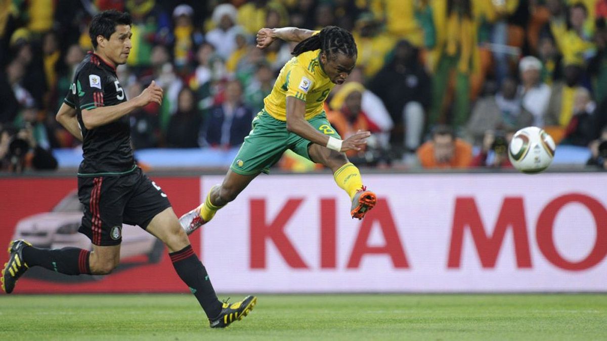  Siphiwe Tshabalala anotó el primer tanto en Sudáfrica 2010.