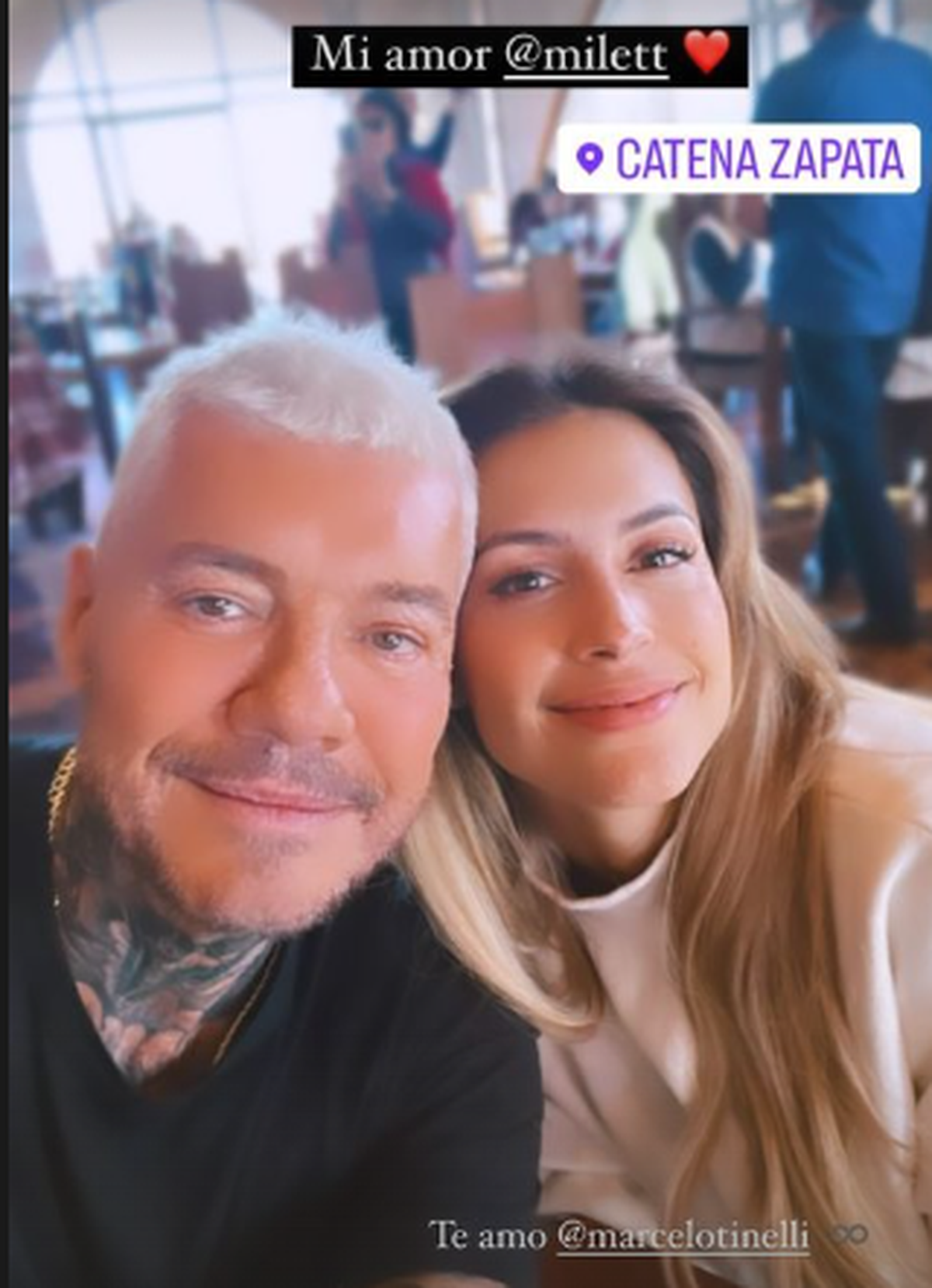 Marcelo Tinelli y su novia Milett Figueroa llegaron a Mendoza y disfrutaron  del mundo del vino