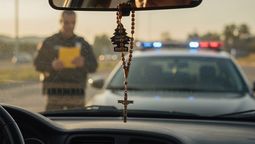 El religioso fue reconocido por la imagen de un rosario que tenía en la caja de su camioneta.