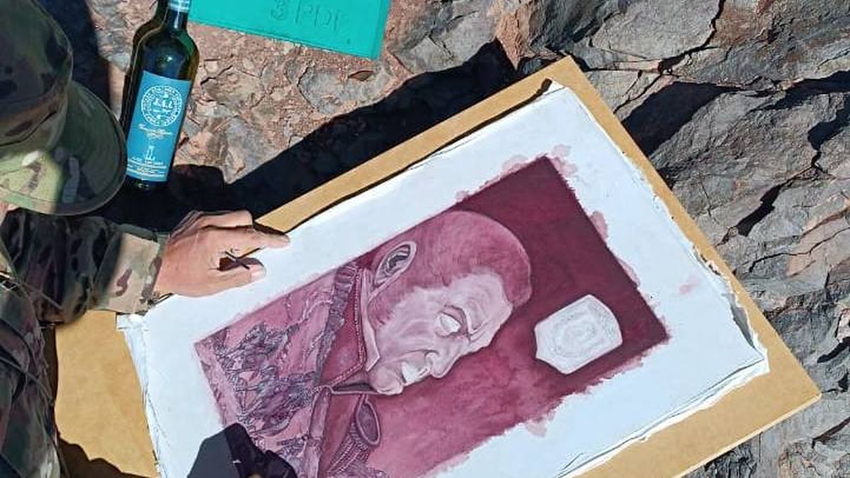 En medio de la montaña para dimensionar el esfuerzo del Ejército de San Martín. En medio de la montaña para dimensionar el esfuerzo del Ejército de San Martín.