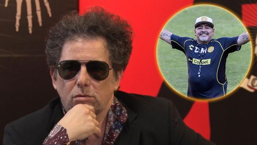 Video: Andrés Calamaro homenajeó a Maradona con una canción improvisada