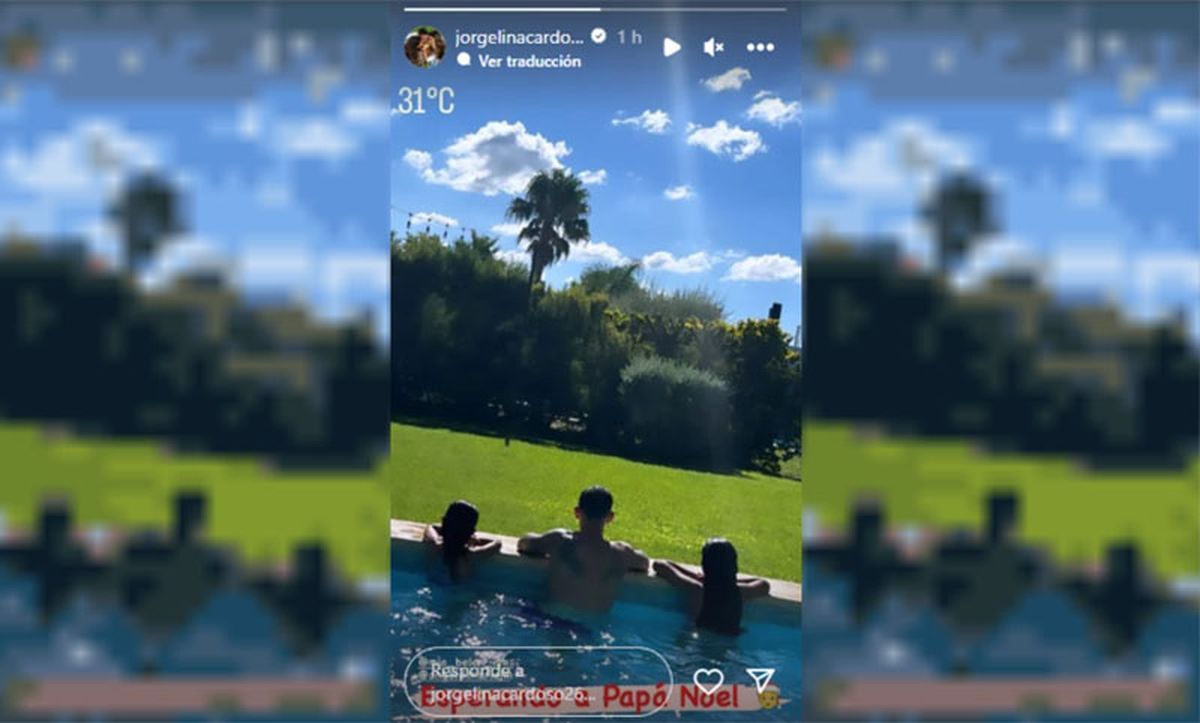 Jorgelina Cardoso, la esposa de Di María, publicó una foto en la pileta. Jorgelina Cardoso, la esposa de Di María, publicó una foto en la pileta.