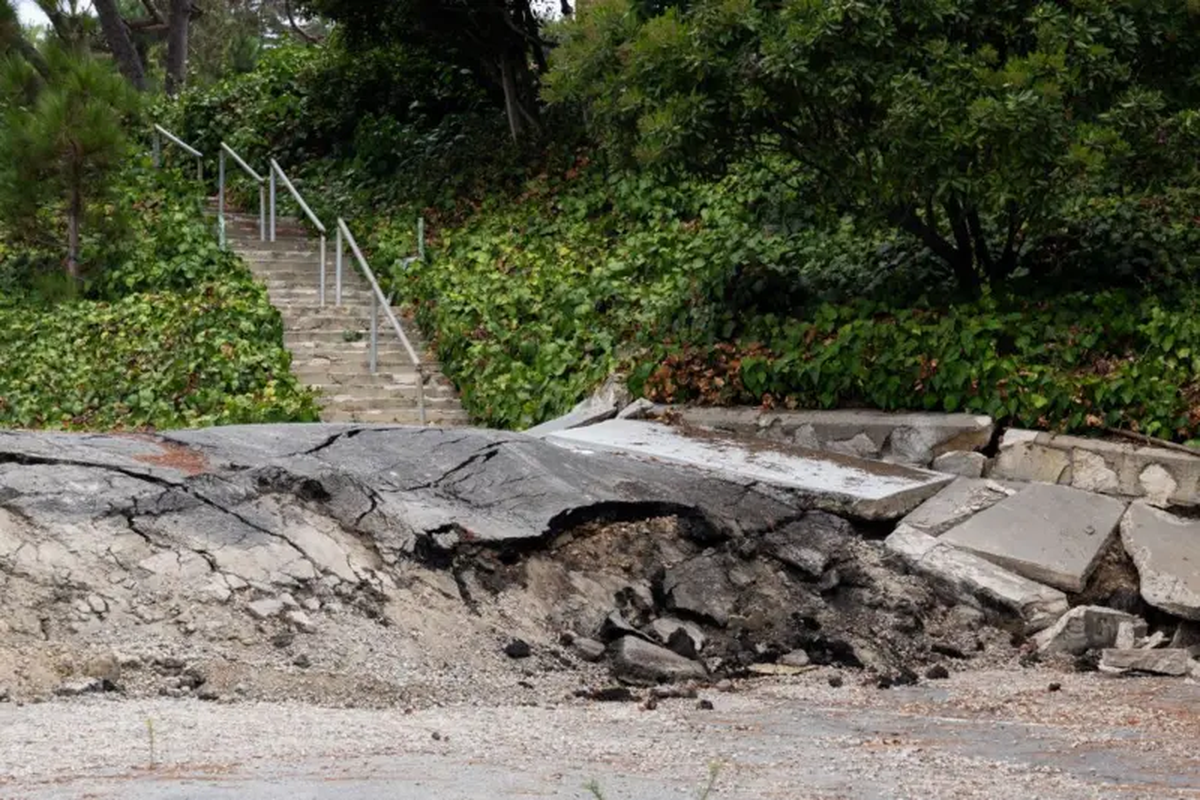 Debido a las abundantes lluvias de los últimos inviernos el deslizamiento de tierras empeoró. Crédito: Getty Images. Debido a las abundantes lluvias de los últimos inviernos el deslizamiento de tierras empeoró. Crédito: Getty Images.