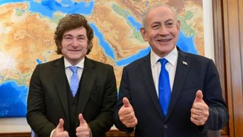 Javier Milei firmó en Israel con Benjamin Netanyahu los acuerdos de Isaac