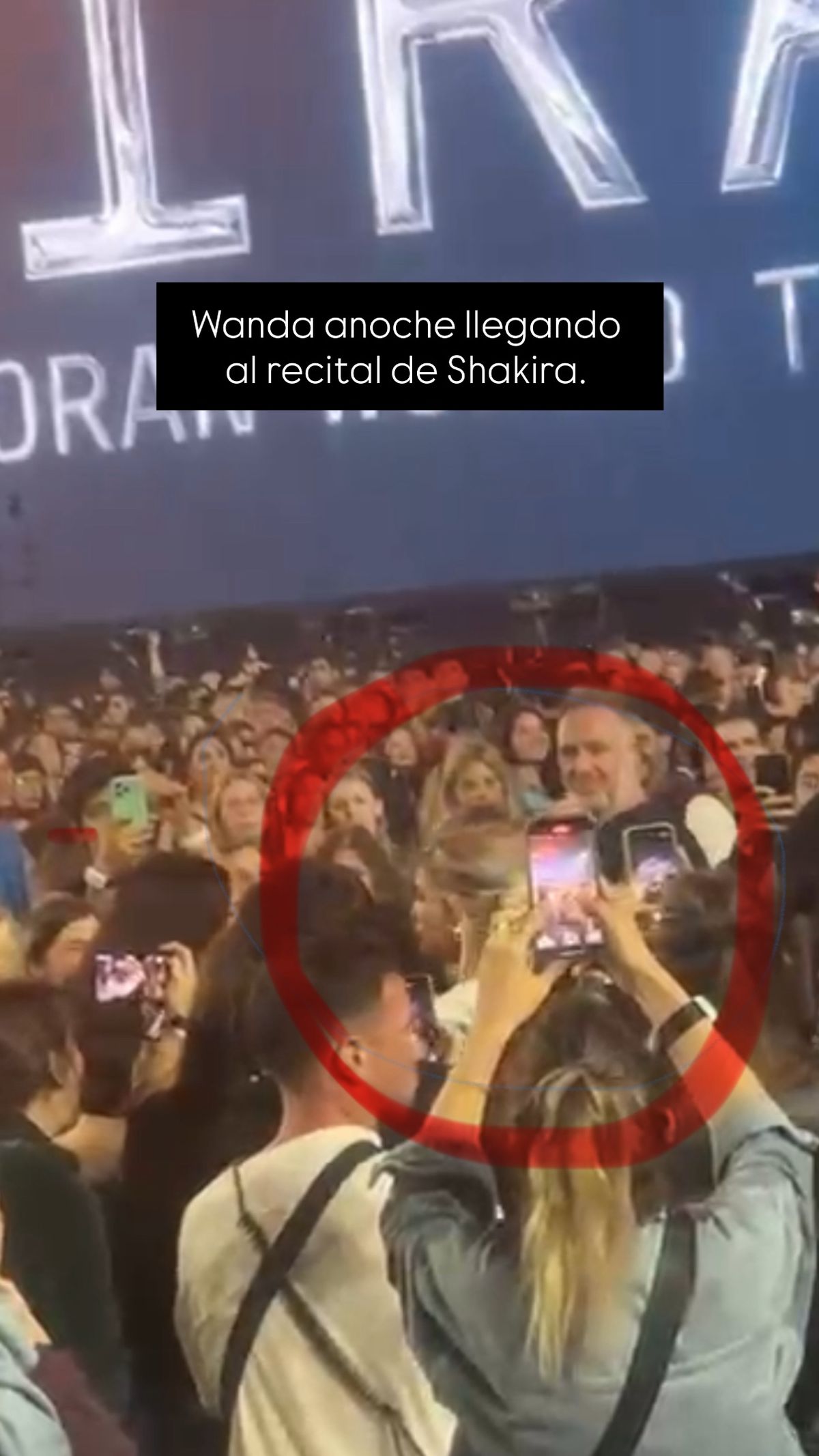 Qué pasó con Wanda Nara en el show de Shakira. Qué pasó con Wanda Nara en el show de Shakira.