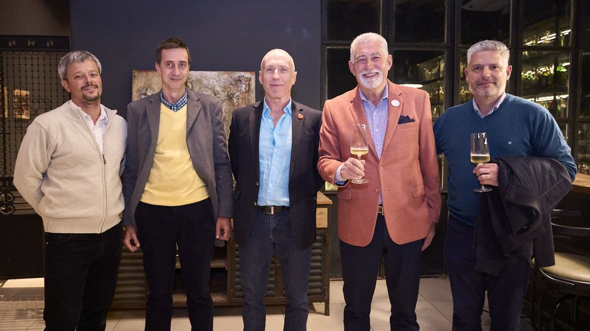 Jerome Constant y Alejandro Galliski (de Anna Bistr&oacute;), Pedro Bugatti (Arpex), Jorge Ripa y el invitado Juan Manuel Olivares.
