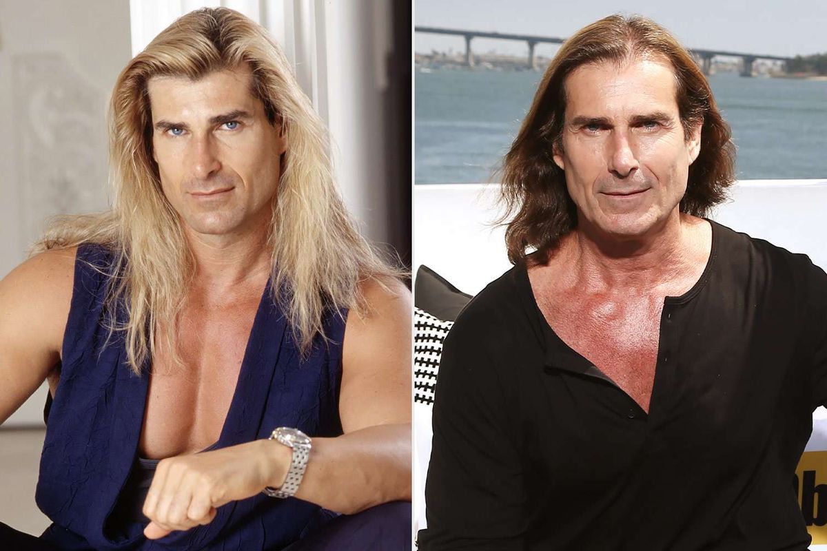 Antes y después del actor y modelo Fabio Lanzoni. Antes y después del actor y modelo Fabio Lanzoni. 