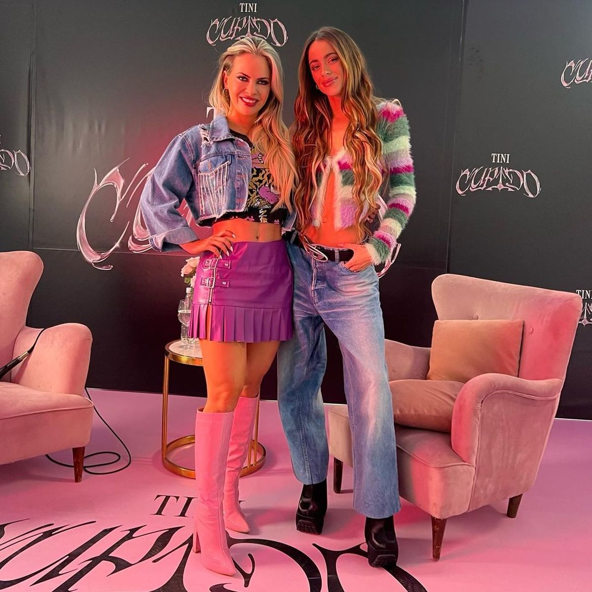 Alejandra Maglietti se encontró con Tini Stoessel y se robó todas las miradas con su atuendo más explosivo.
