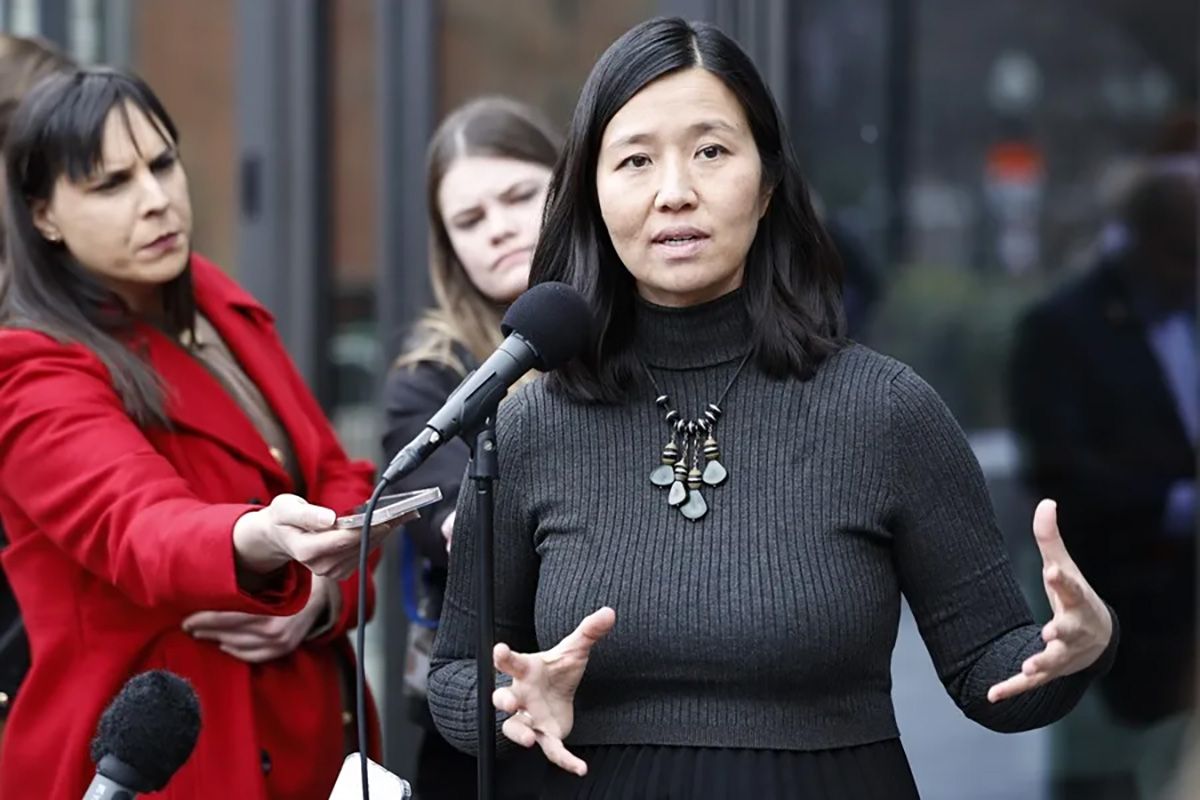 La alcaldesa de Boston, Michelle Wu (Archivo). Crédito: EFE/EPA/CJ Gunther.