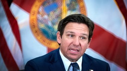 El gobernador de Florida, Ron DeSantis, en West Palm Beach, Estados Unidos. Crédito: EFE/EPA/Cristóbal Herrera-Ulashkevich.
