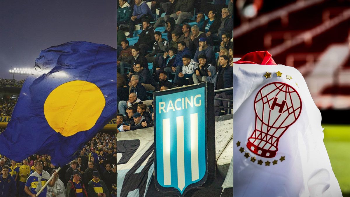 Boca, Racing y Huracán, a falta de una fecha y media para finalizar la Liga Profesional, son los únicos aspirantes al título.
