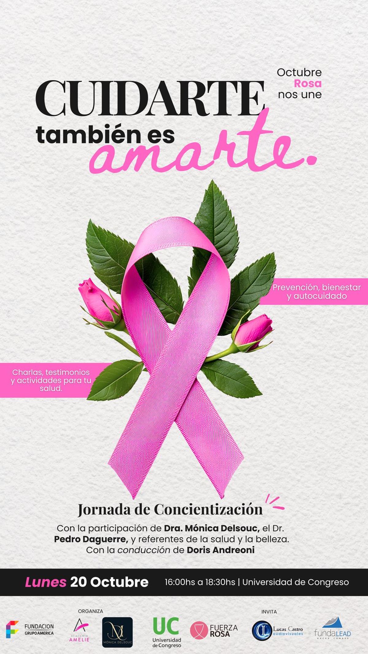 La jornada de concientización busca unir salud integral, con belleza y potencia emocional. La jornada de concientización busca unir salud integral, con belleza y potencia emocional.