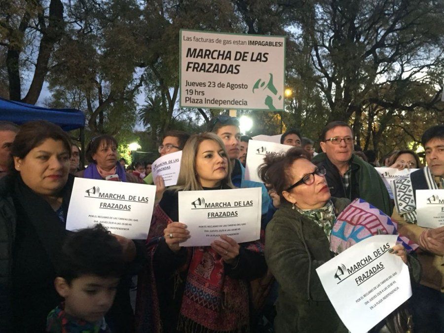 Se hizo la Marcha de la frazada en Mendoza