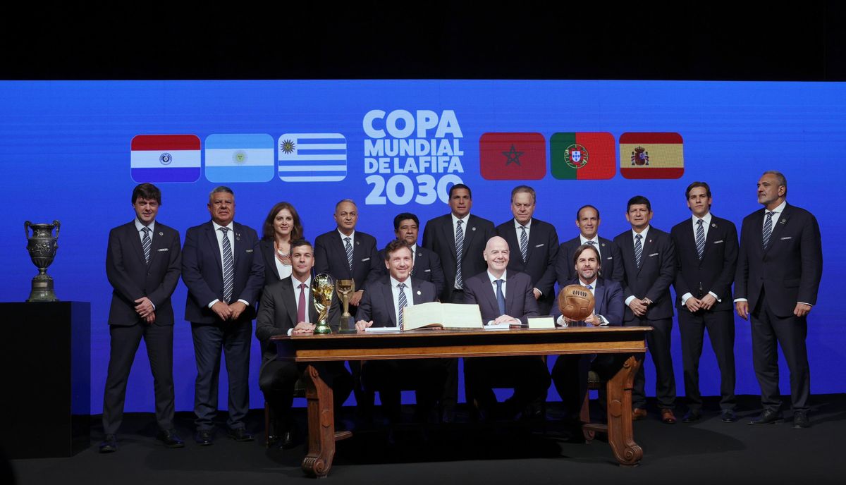 Se firmó la carta intención para el Mundial 2030.
