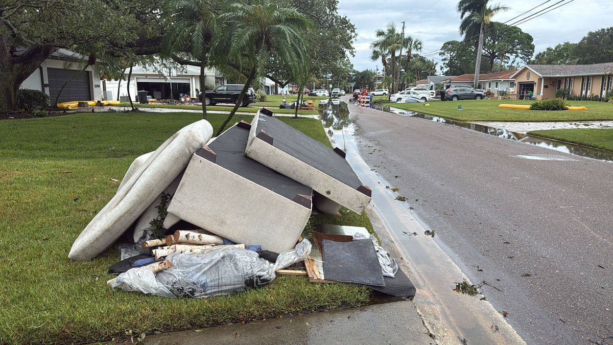 Así quedó el barrio de Matías Lucero por los coletazos del anterior huracán Helene